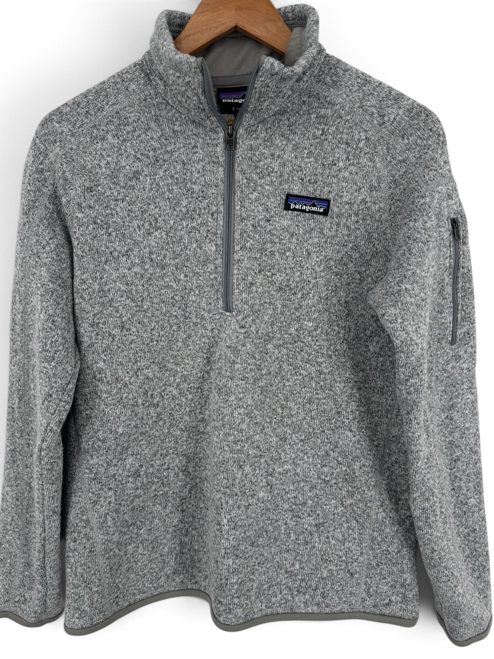 Patagonia Better Sweater Jacket Womens Gray Heather Fleece 1/4 Zip Pullover